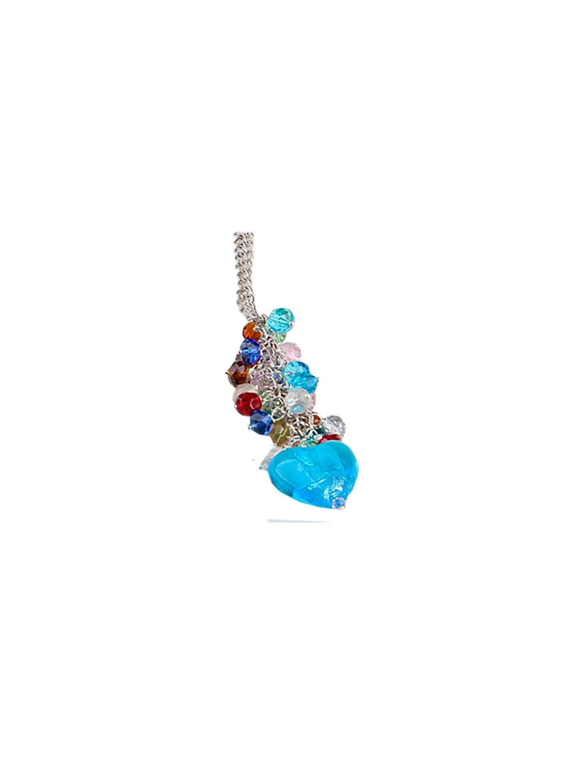 detalle collar cristales azules fantasia