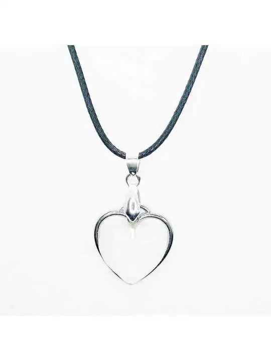 colgante corazón de opalo 