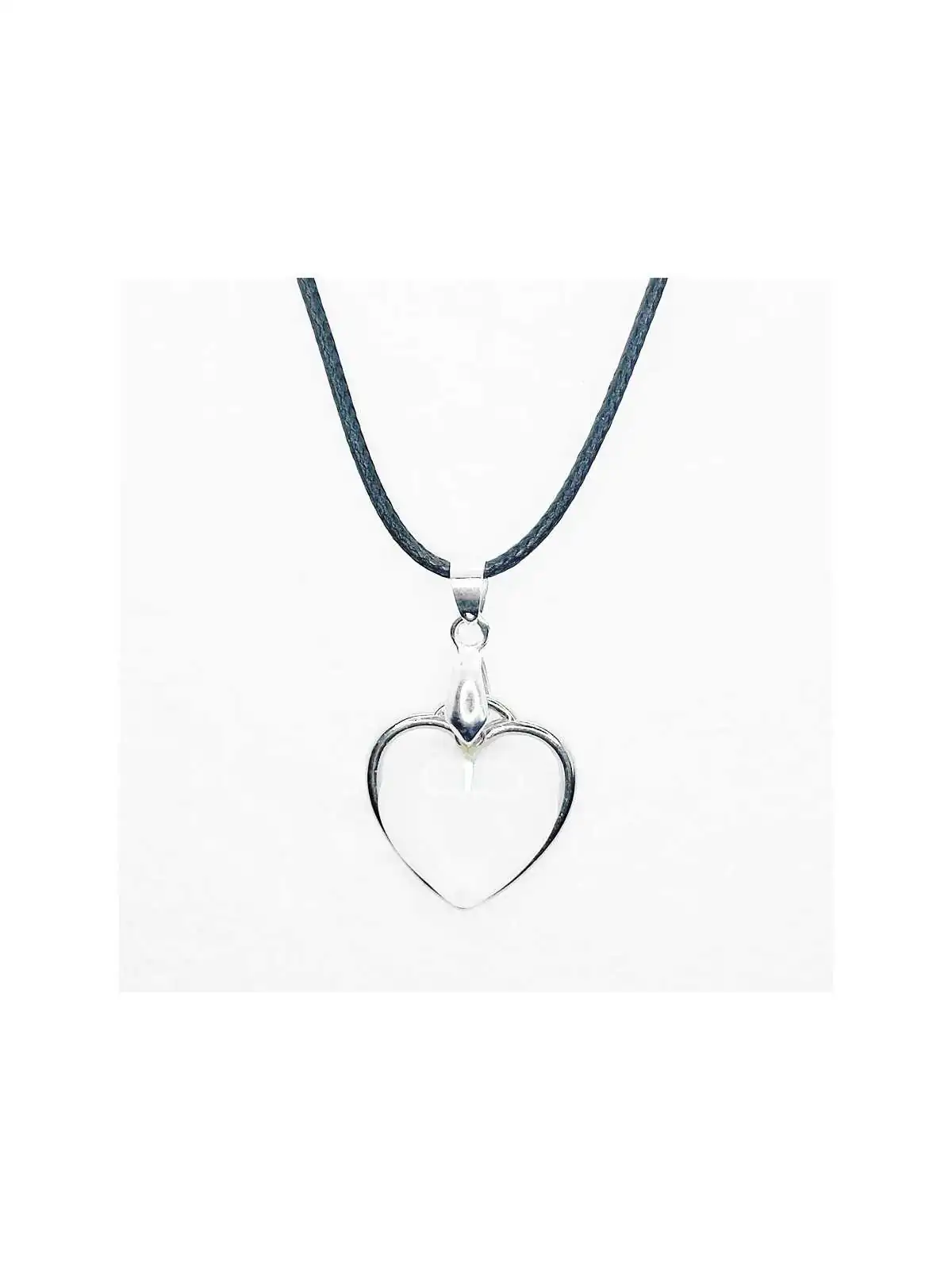 colgante corazón de opalo 