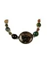 collar con piedras naturales agatas de la india
