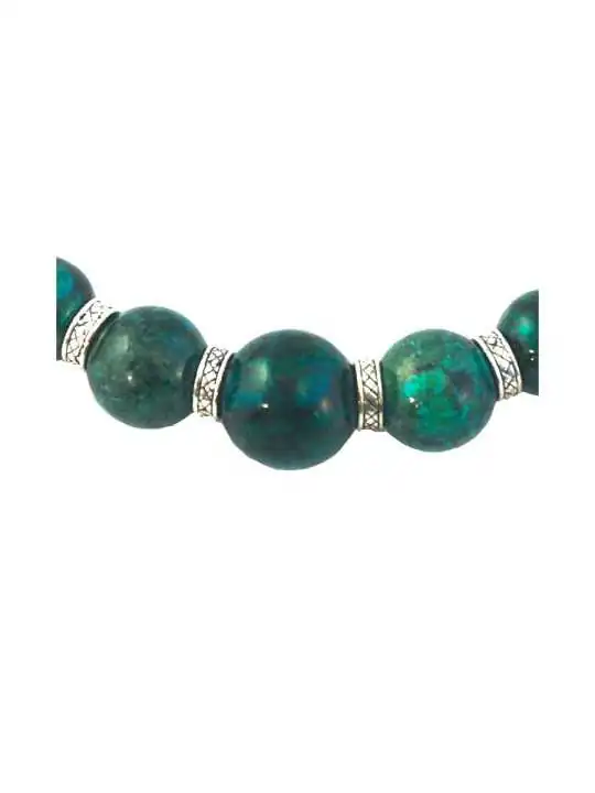 detalle collar gargantilla con piedra phoenix natural 