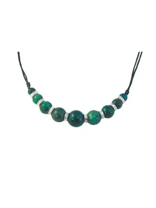 collar con piedra fenix natural
