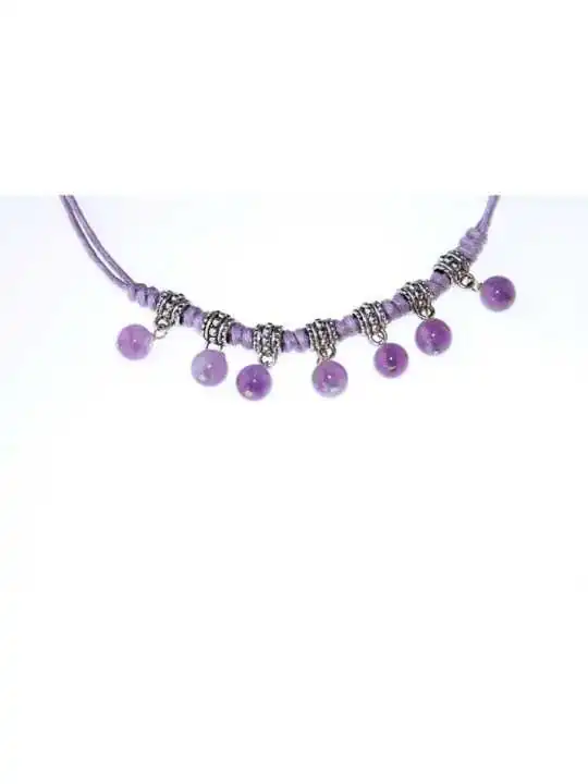 collar de amatistas naturales