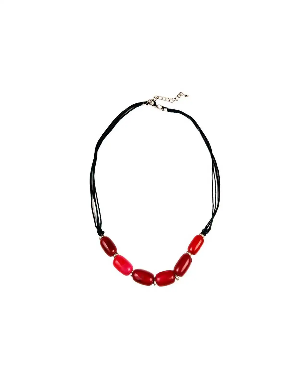 collar gargantilla de cuarzo rojo