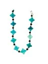 collar con jade azul en forma de estrella 