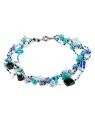 collar de varias hileras de cristales checos