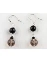 pendientes agata negra 