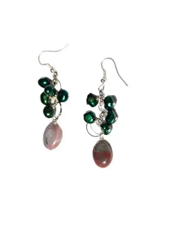 Preciosos pendientes de Ágatas de la India