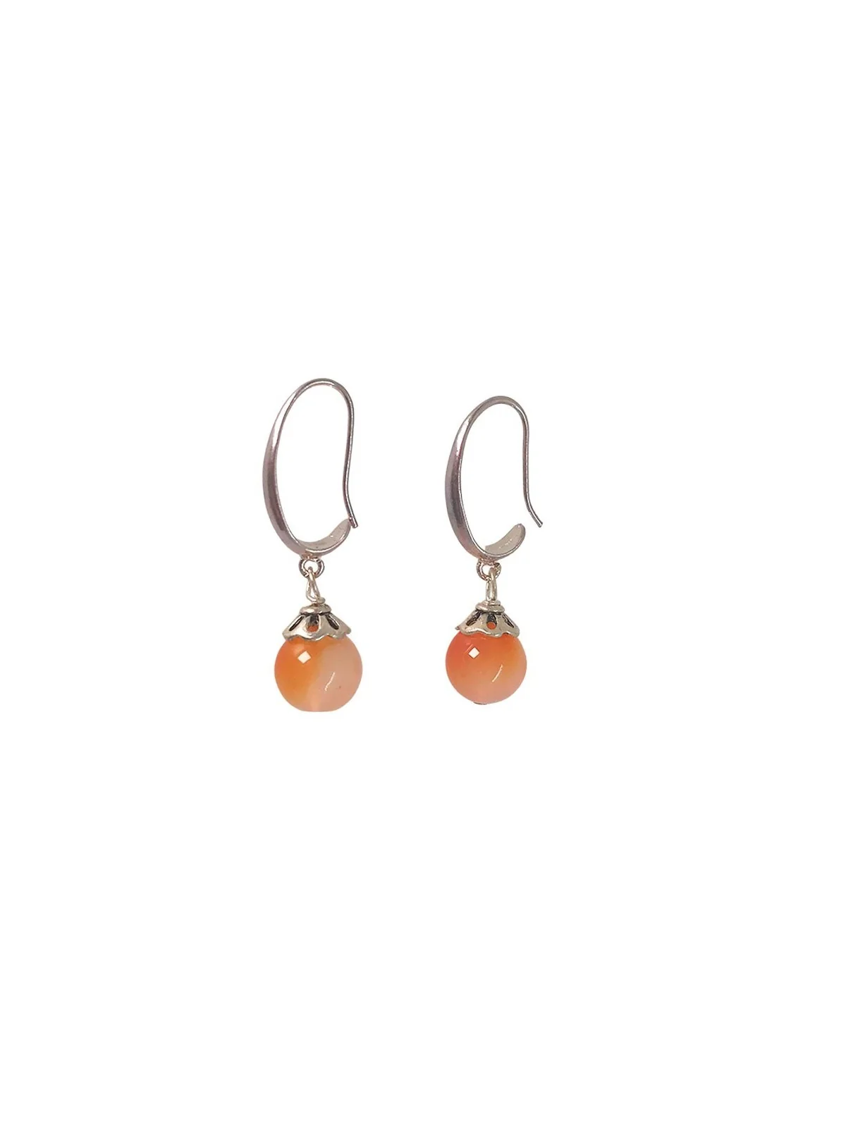 Pendientes agata fuego