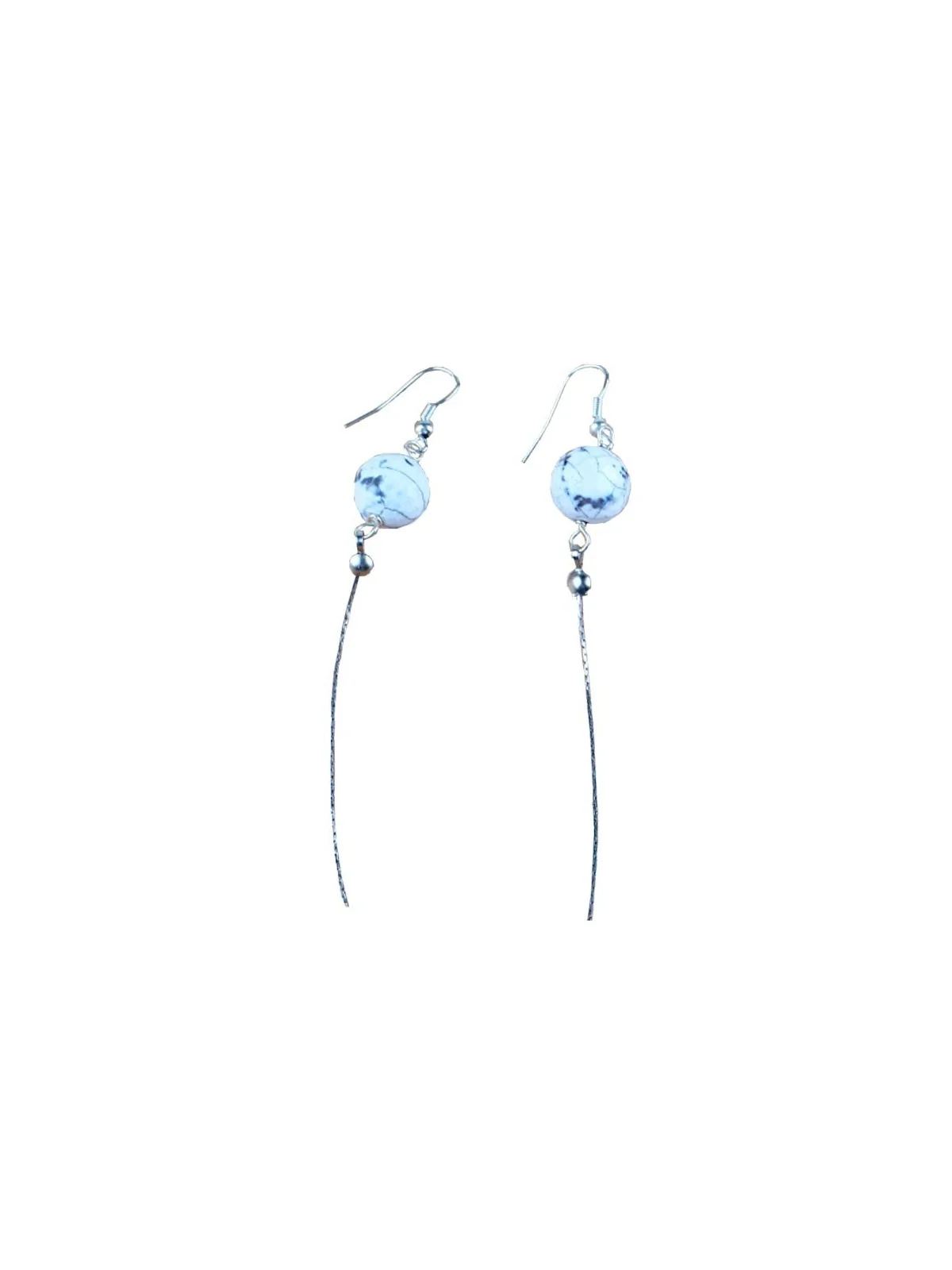 pendientes agata gris