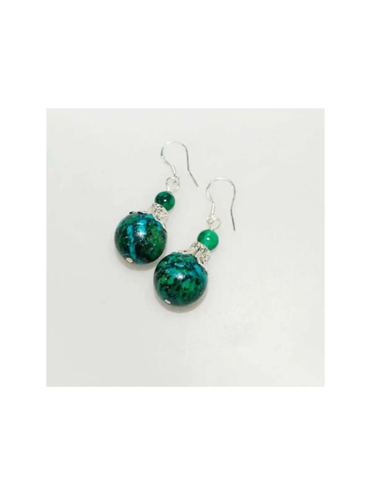 pendientes bola de piedra phoenix