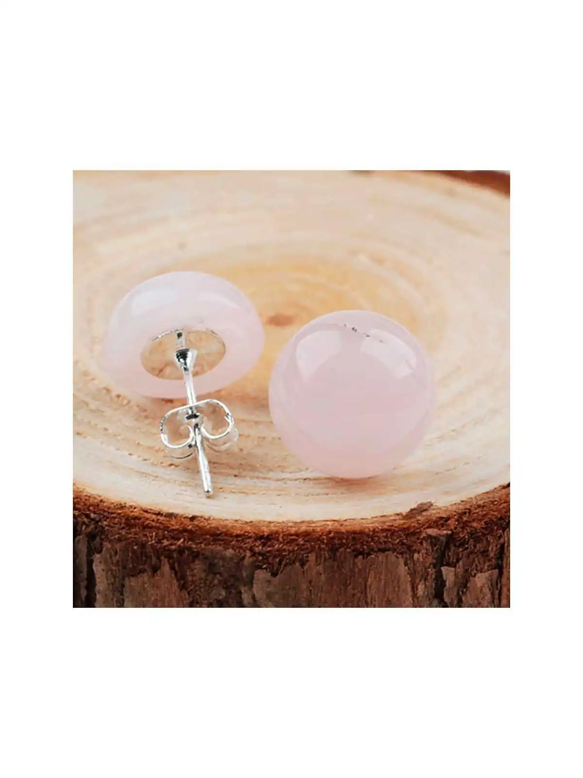 pendientes cuarzo rosa 