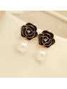 pendientes perla y camelia