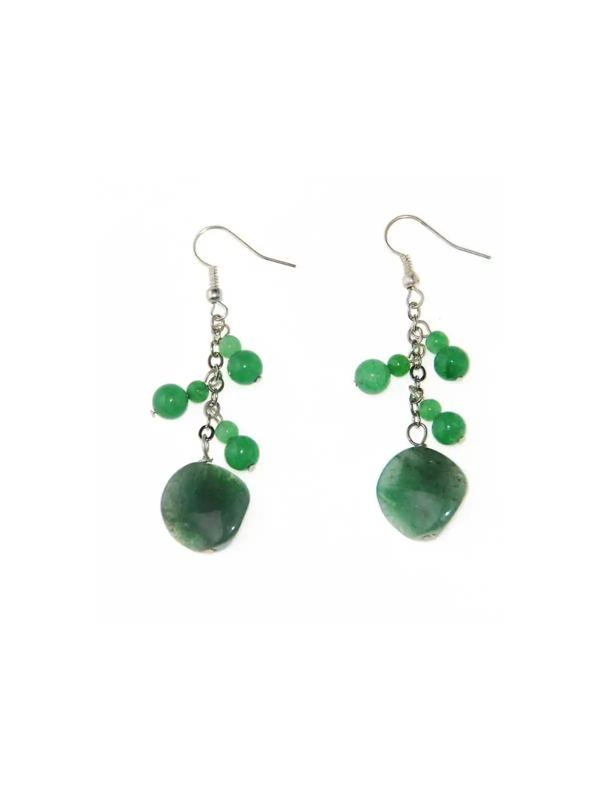 pendientes de aventurina natural 