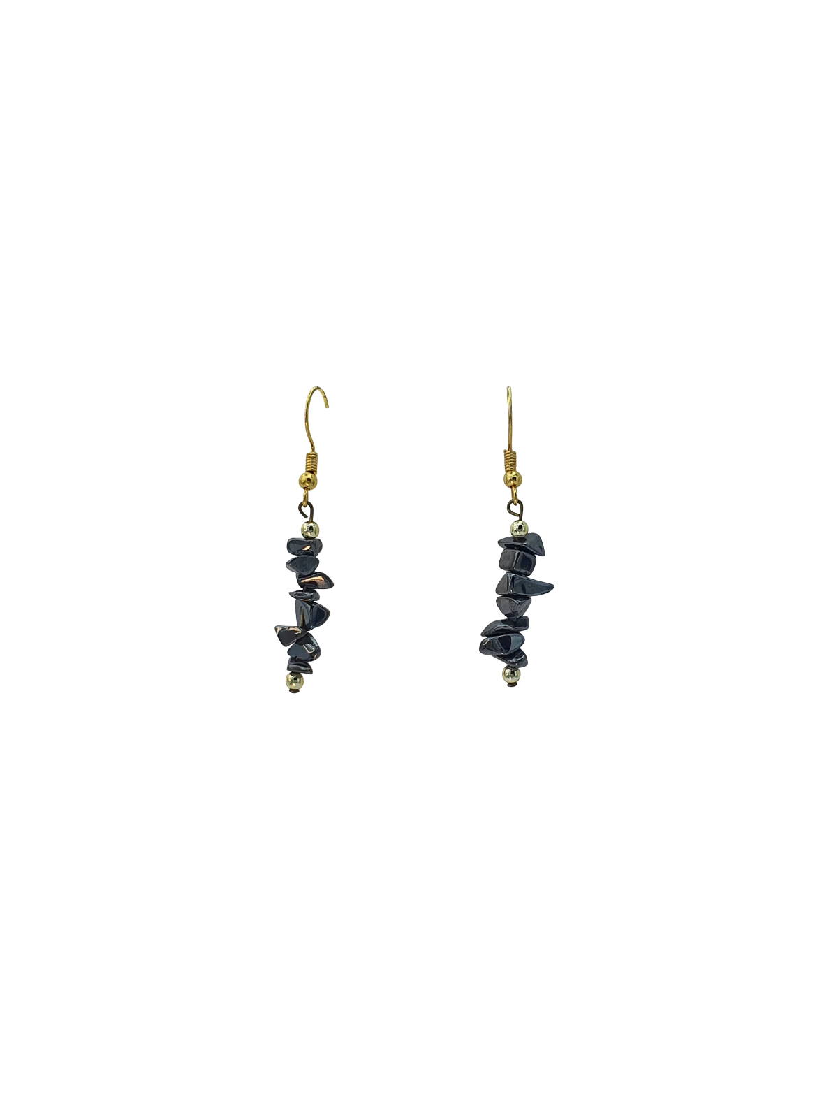 pendientes pirita natural