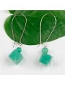 Pendientes XL aventurina verdee