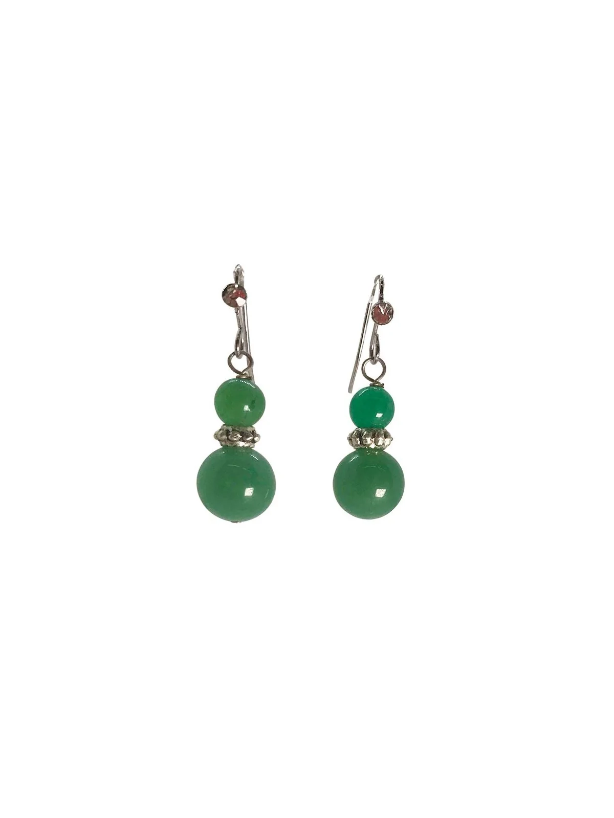 pendientes agata verde aventurina