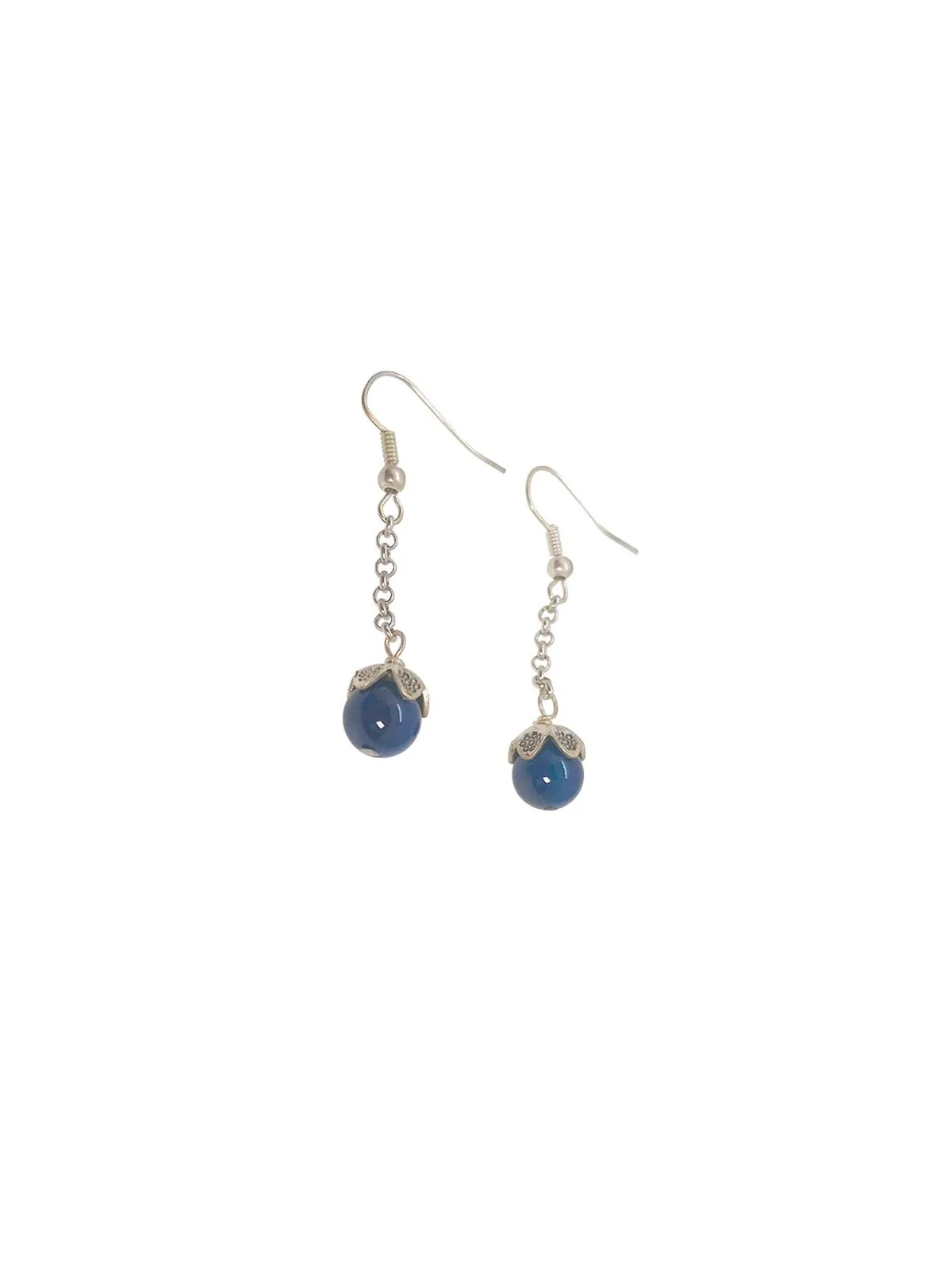 pendientes largos de lapislazuli