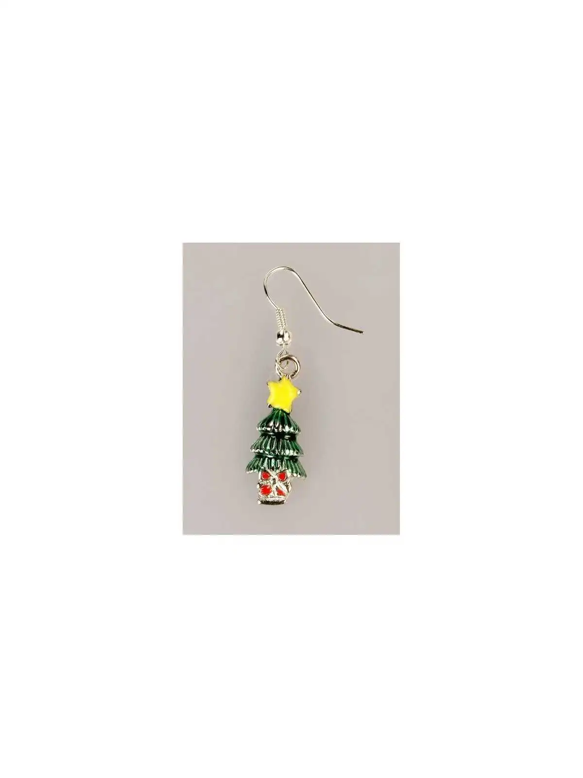 pendientes abeto de la navidad con estrella