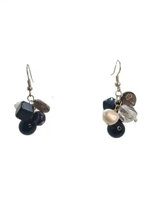 Pendientes cristales ahumados