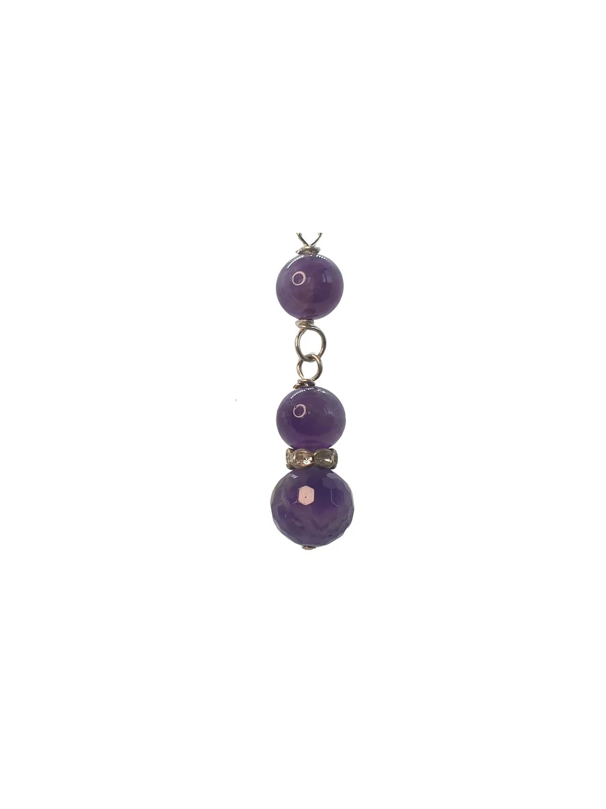 pendientes violetas de cristal