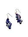 pendientes fantasía de cristales violetas
