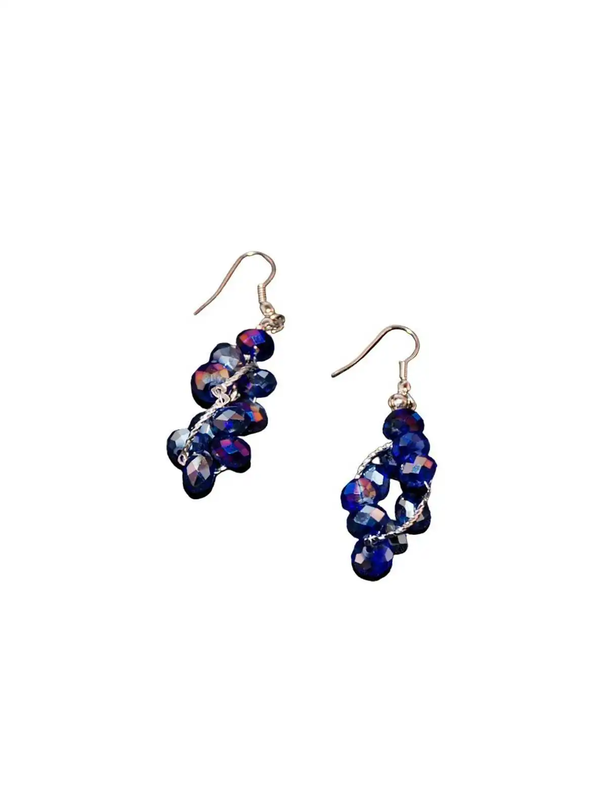 pendientes fantasia entrelazada de cristales