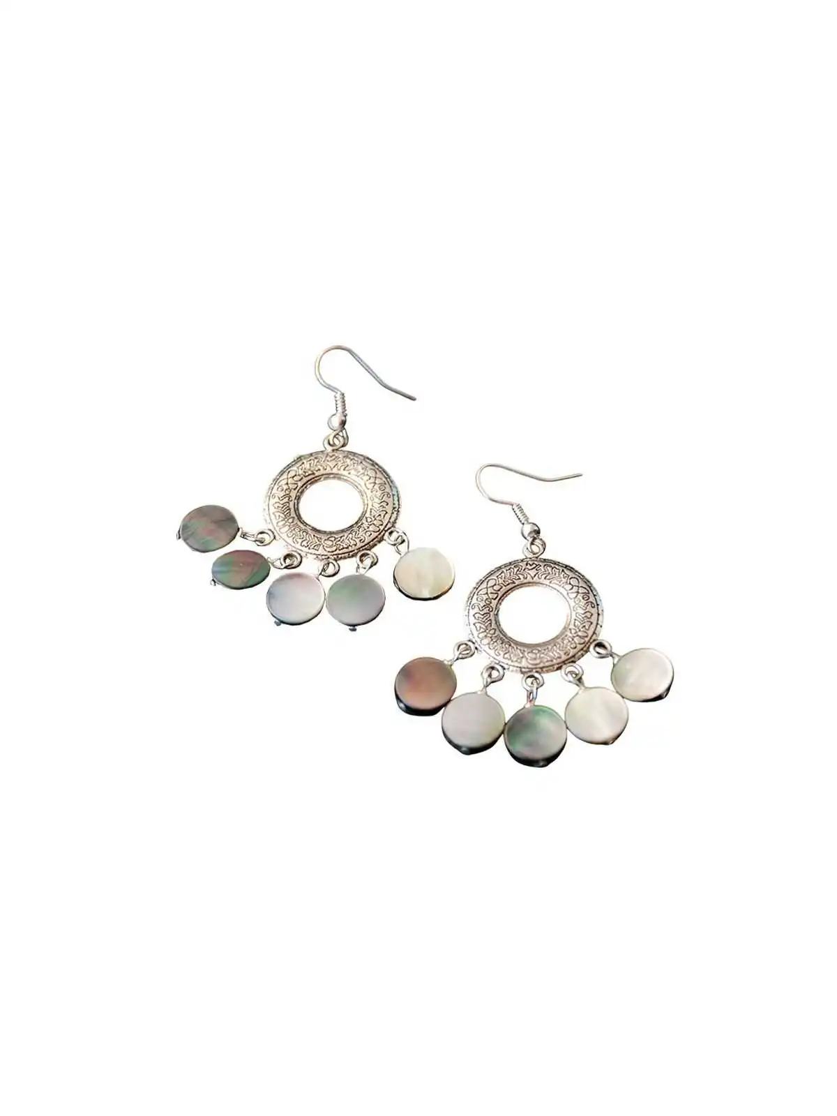 Pendientes zíngara de piedra de la luna