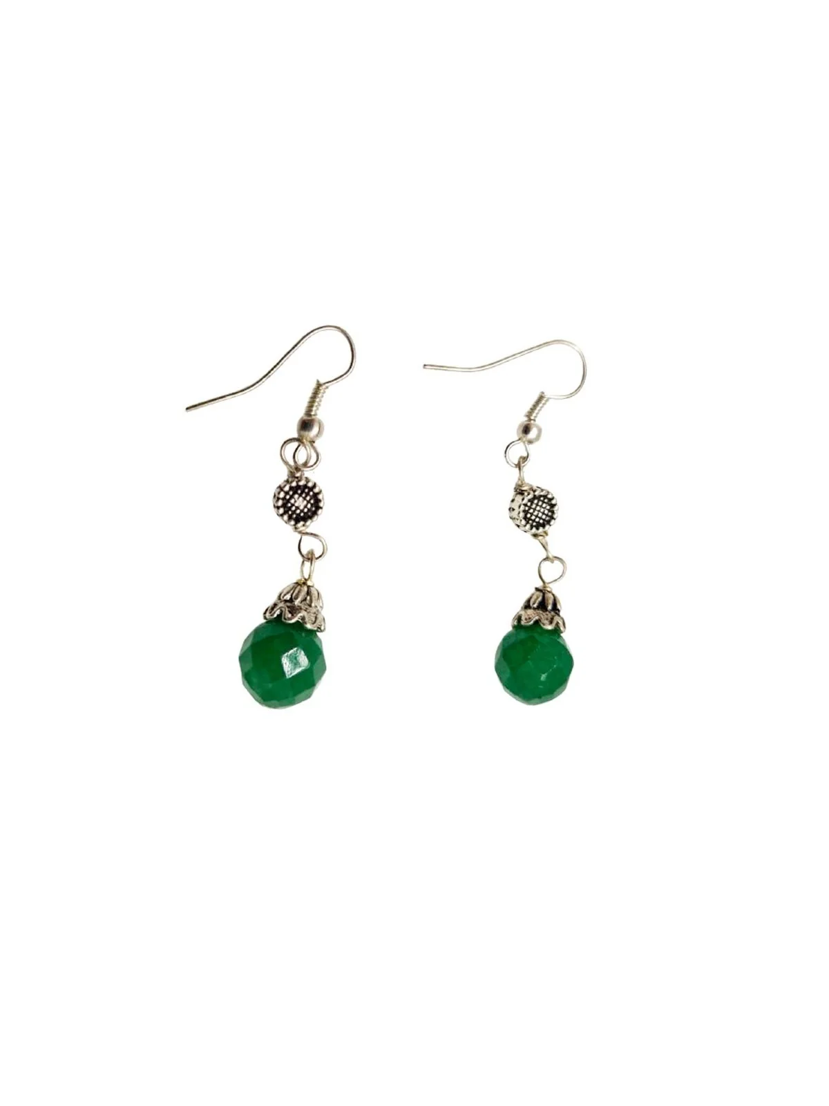 pendientes con colgante de aventurina natural