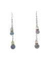 pendientes largos de aventurinas verdes