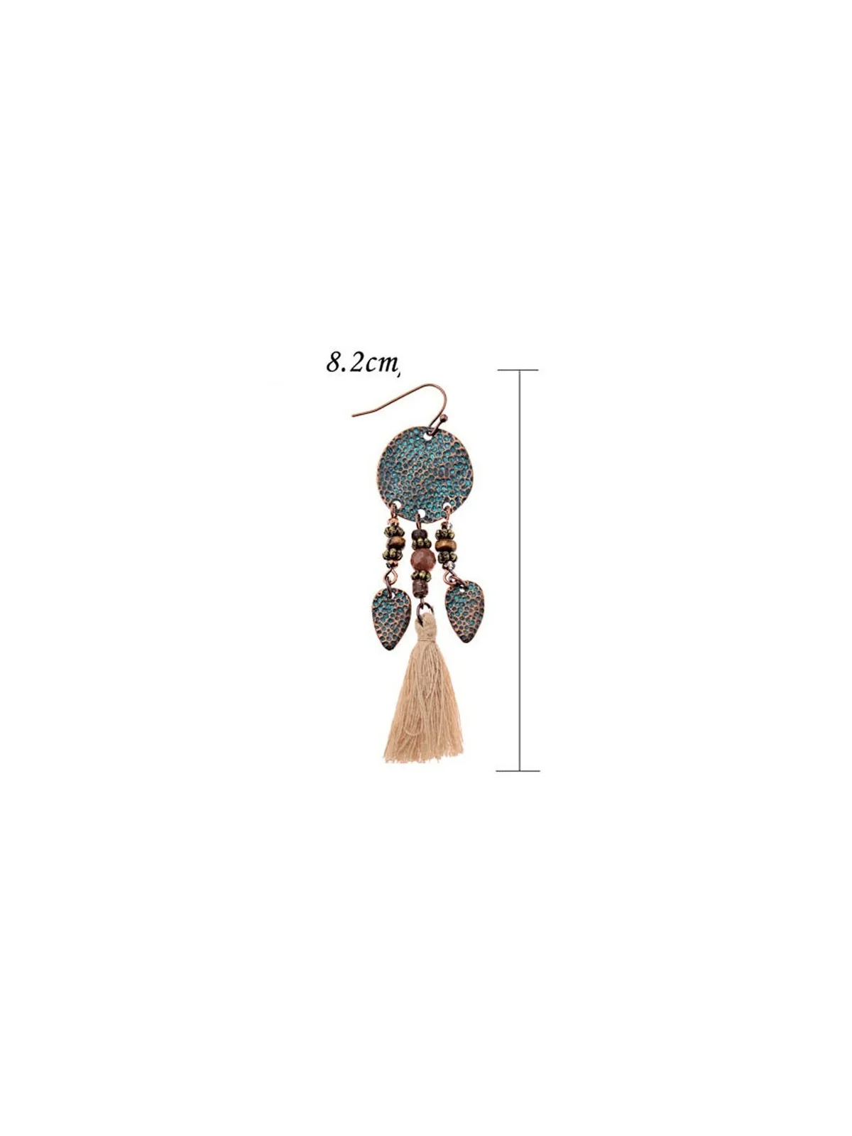 pendientes largos estilo hippie