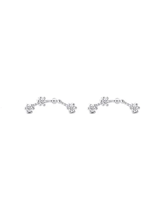 Pendientes minimalistas de la constelación de aries