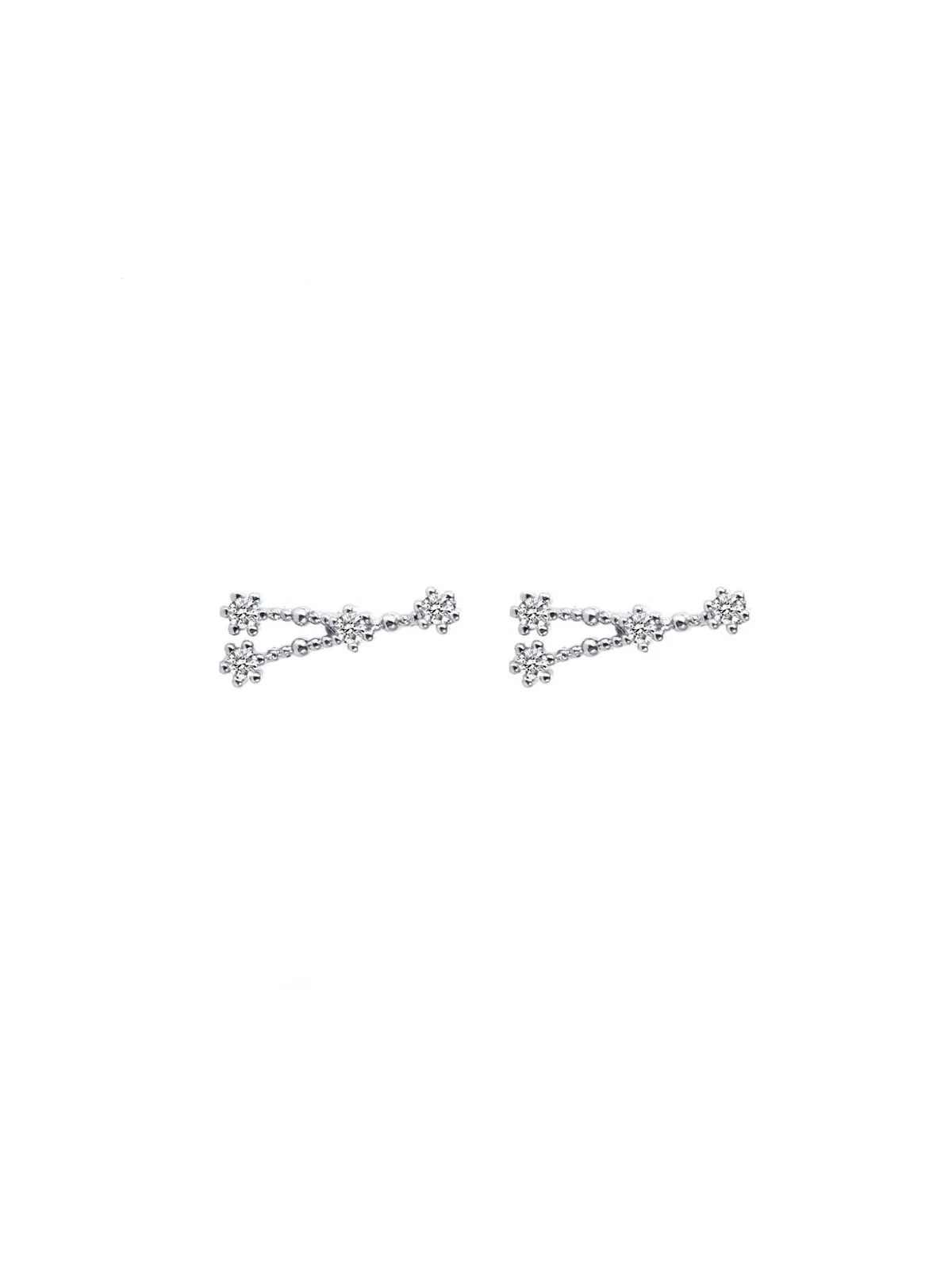 Pendientes minimalistas de la constelación de cancer