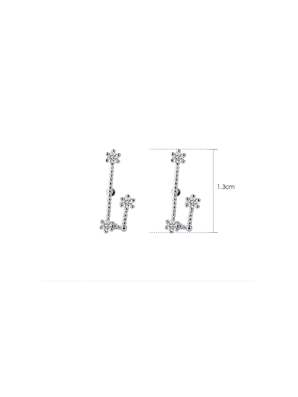 Pendientes minimalistas de la constelación de tauro