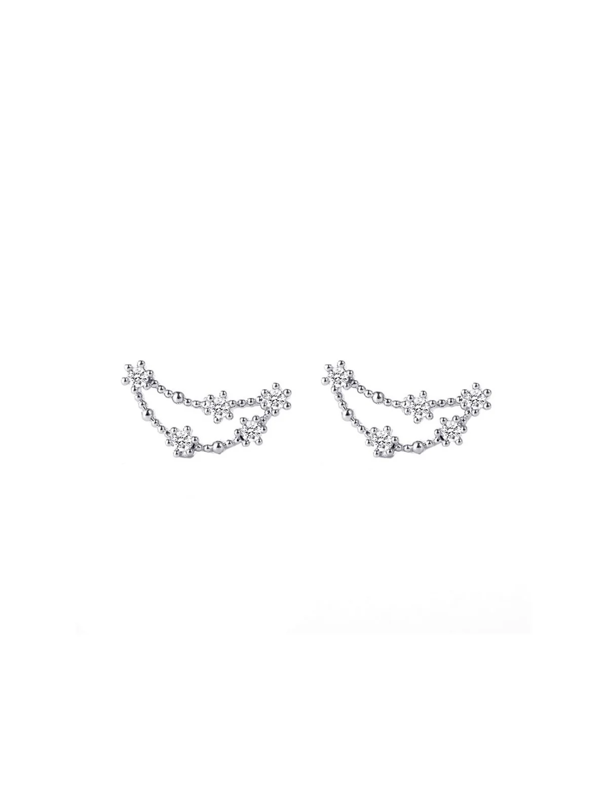 Pendientes minimalistas de la constelación de capricornio