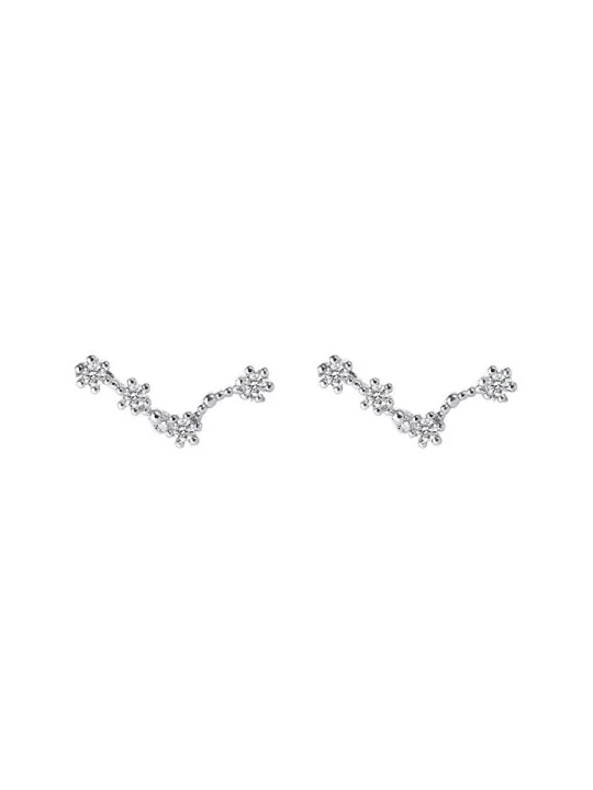 Pendientes minimalistas de la constelación de piscis