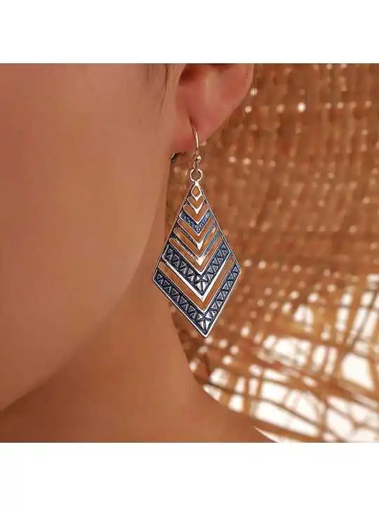 Preciosos pendinetes azules y plata