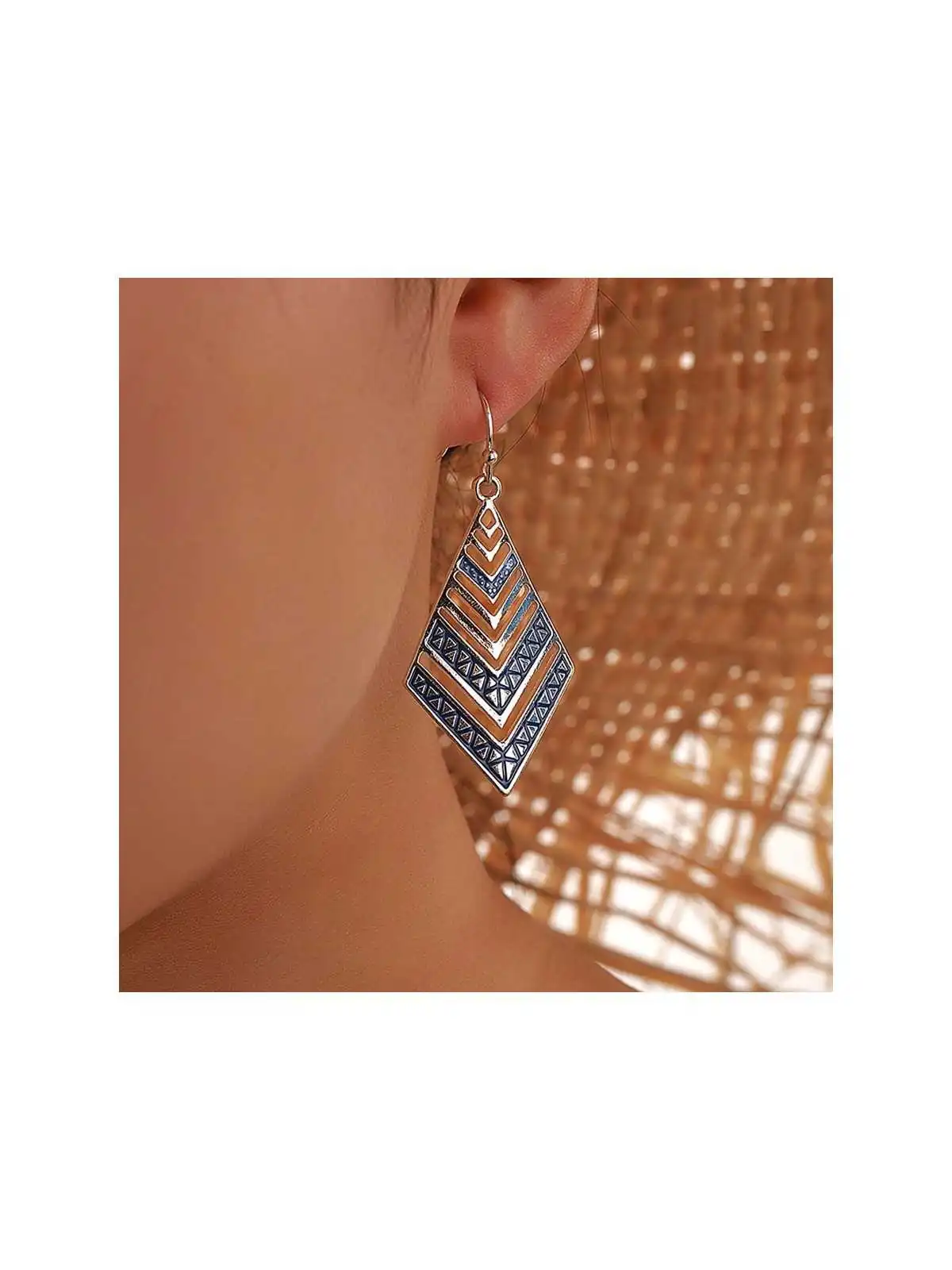 Preciosos pendinetes azules y plata