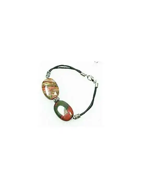 pulsera con agatas musgo