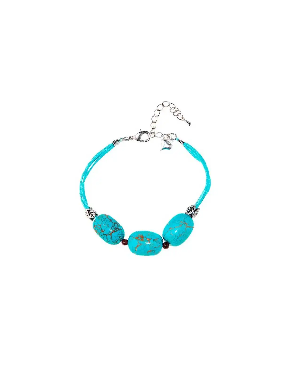 Pulsera con howlitas turquesas