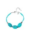 Pulsera con howlitas turquesas