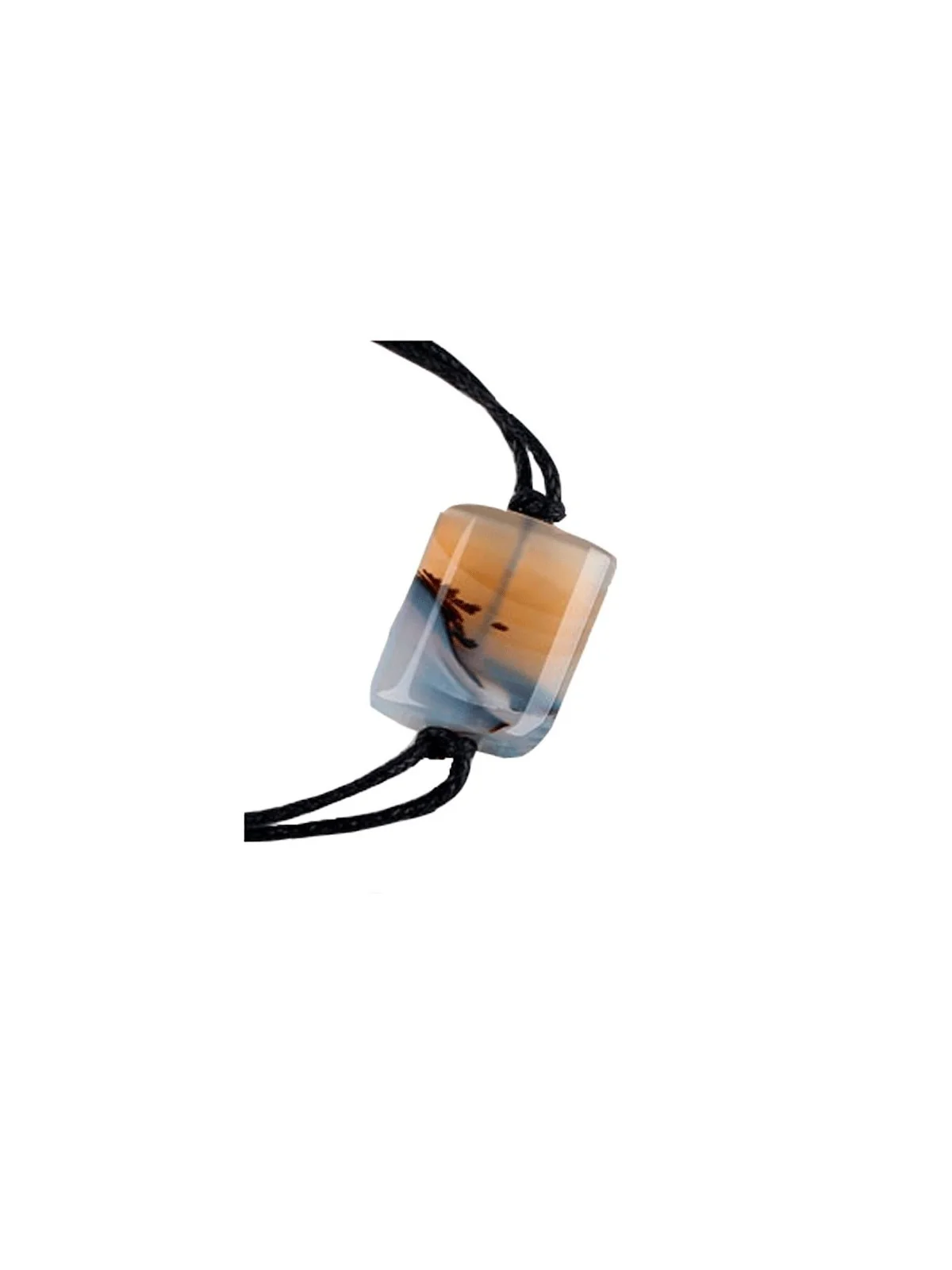 Pulsera con piedra Agata gris central 