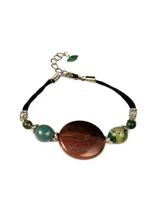 Pulsera con agatas de la india naturales 
