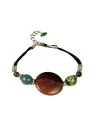 Pulsera con agatas de la india naturales 