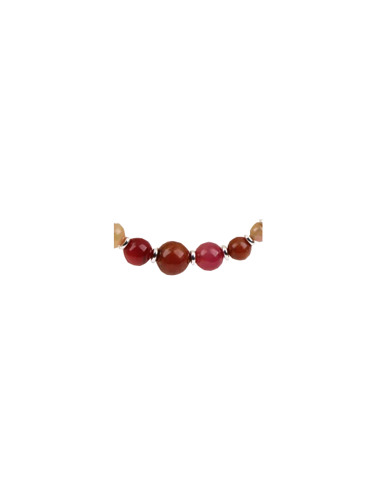 Detalle de pulsera con bolas de jade centrales