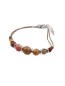 Pulsera con bolas de jade naturales