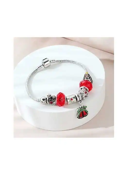 pulsera con charms campanas de navidad