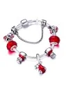 Pulsera de charms gorrito de papa noel
