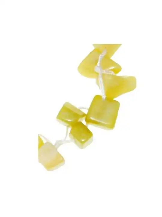 Detalle de pulsera de jade amarillo 