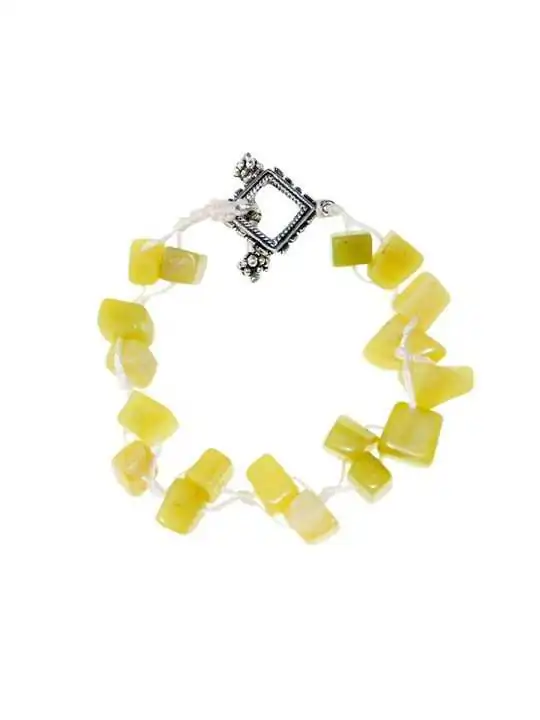 Brazalete de jade amarillo